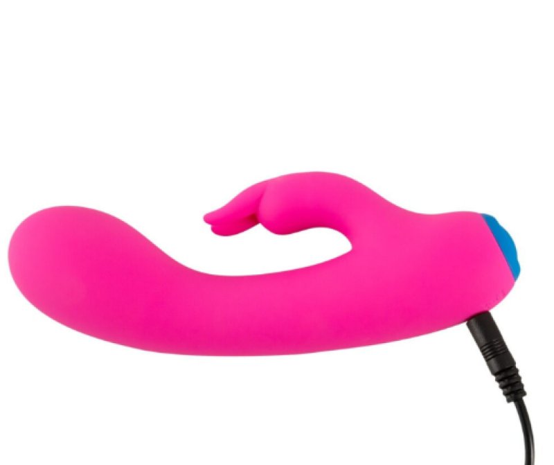 Bunt 7 Inch Rabbit Vibrator in Pink | Silicone Body > Vibrators > Ladies > Rabbit