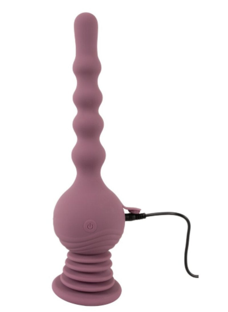 Turbo Shaker Anal Lover Vibrator in Blue, 8 Inches