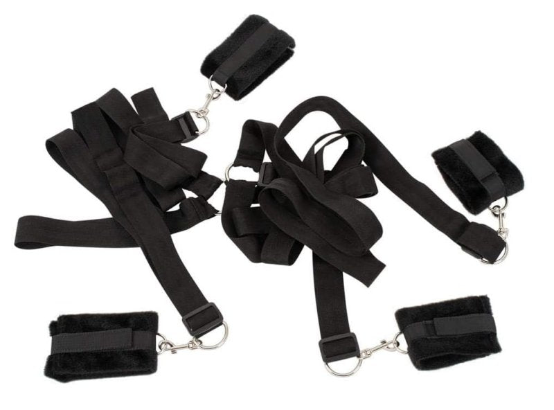 Bad Kitty Bed Shackles Set with Adjustable Colorful Straps > Bondage Gear > Bed Restraints Main image