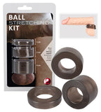 Ball Stretching Kit Set of 3 Flexible TPR Rings 2.5 cm Inner Diameter Scrotum Rings