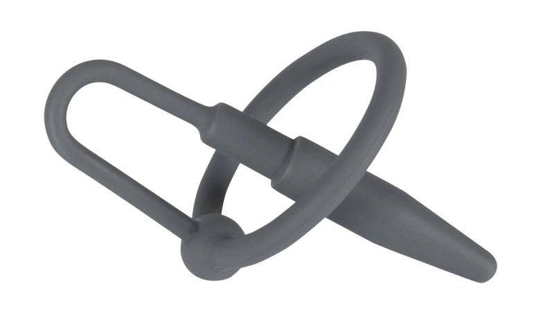 Penis Plug with Glans Ring Silicone Dilator 6.3 cm Length, Flexible 3 cm Inner Ring Main image
