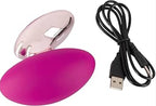 Couples Choice Massager Pink Silicone 9.3 cm x 5.5 cm with 10 Vibration Modes
