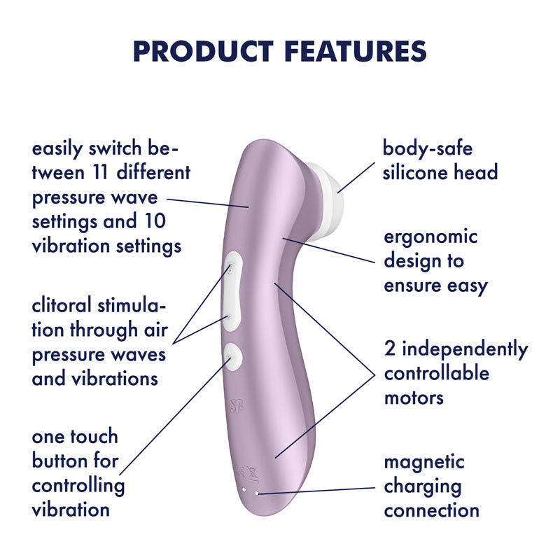 Satisfyer Pro 2+ G2 Clitoral Stimulator Violet