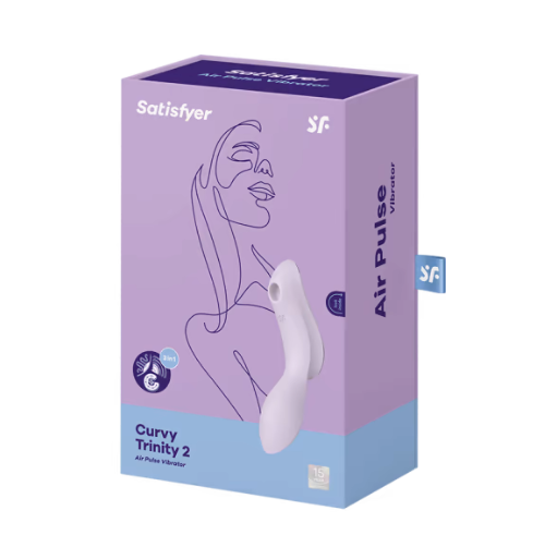 Satisfyer Curvy Trinity 2 Insertable Air Pulse Vibrator Violet > Sex Toys For Ladies > Air Pulsation