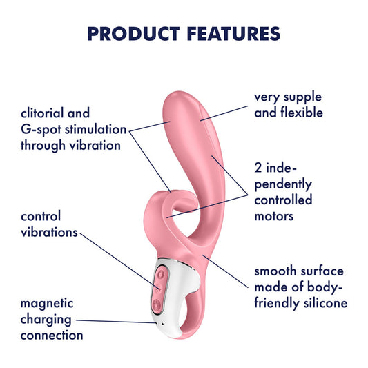 Satisfyer Hug Me -  USB Rechargeable Rabbit Vibrator with App Control