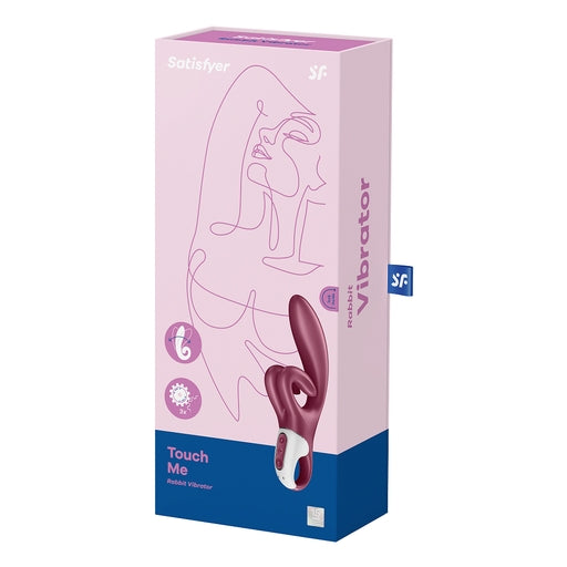 Satisfyer Touch Me Rabbit Vibrator Red with Dual Motors and Waterproof Design Default Title VIBRATORS-RABBIT