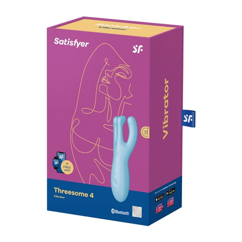 Satisfyer Threesome 4 Connect App Layon Vibrator Blue Default Title Vibrators