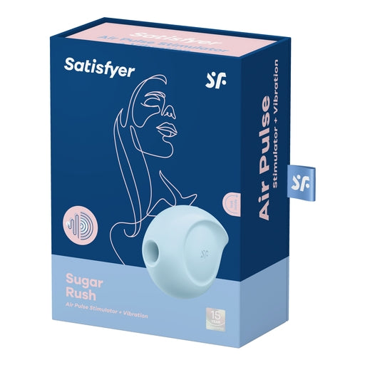 Satisfyer Sugar Rush Blue Air Pulse Clitoral Stimulator with Vibration and Pressure Waves Default Title AIR PULSATION