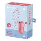 Satisfyer Cotton Candy USB Recharge Air Pulsation Clitoral Stimulator Light Red