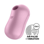 Satisfyer Cotton Candy Silicone Pressure Wave Vibrator > Sex Toys For Ladies > Air Pulsation