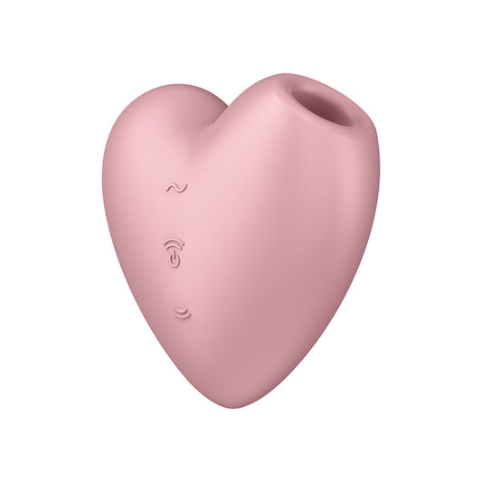 Satisfyer Cutie Heart - Air Pulsation Stimulator with Vibration Pink Light Red