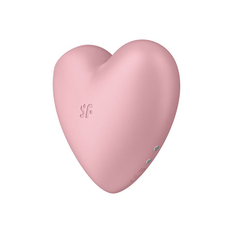 Satisfyer Cutie Heart Vibrator Pink Light Red Air Pulsation Stimulator STIMULATORS