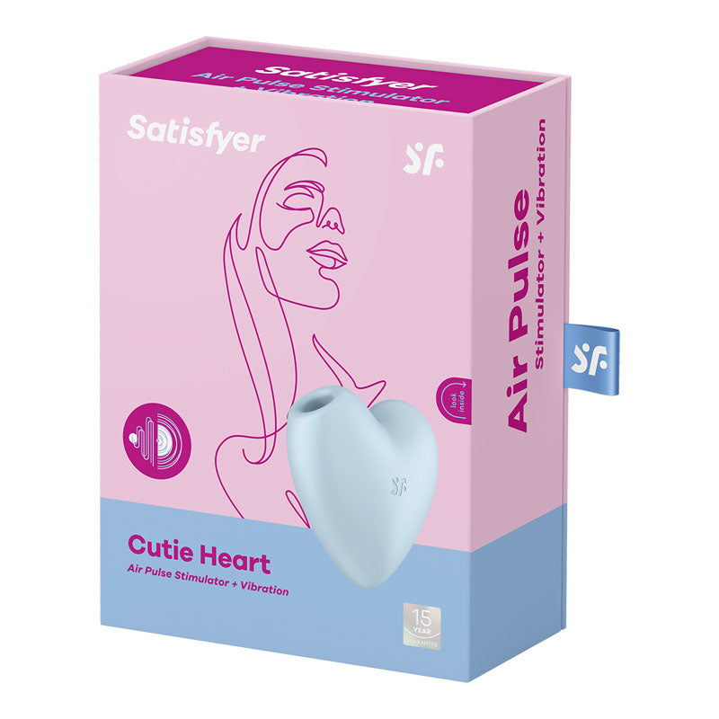 Satisfyer Cutie Heart - USB Rechargeable Air Pulsation Stimulator with Vibration