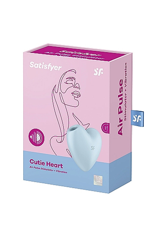 Satisfyer Cutie Heart Air Pulsation Stimulator Blue STIMULATORS