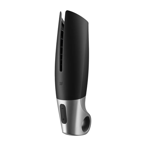 Satisfyer Power Masturbator Black Silver Strokers - Auto