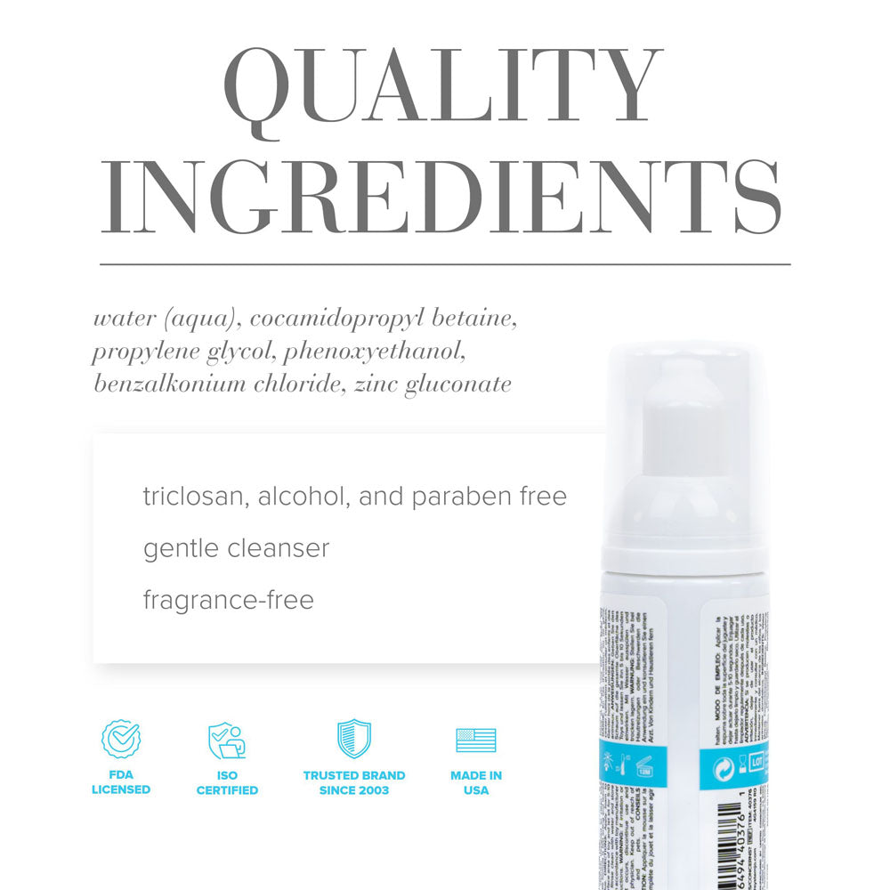 JO Refresh Foaming Toy Cleaner – Gentle Fragrance-Free 50 ml Toy Cleaner > Essentials > Toy Cleaners