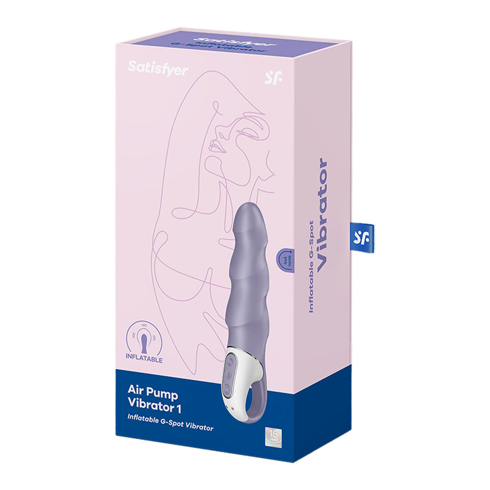 Satisfyer Air Pump Vibrator 1 Lilac USB Rechargeable Inflatable Vibrators