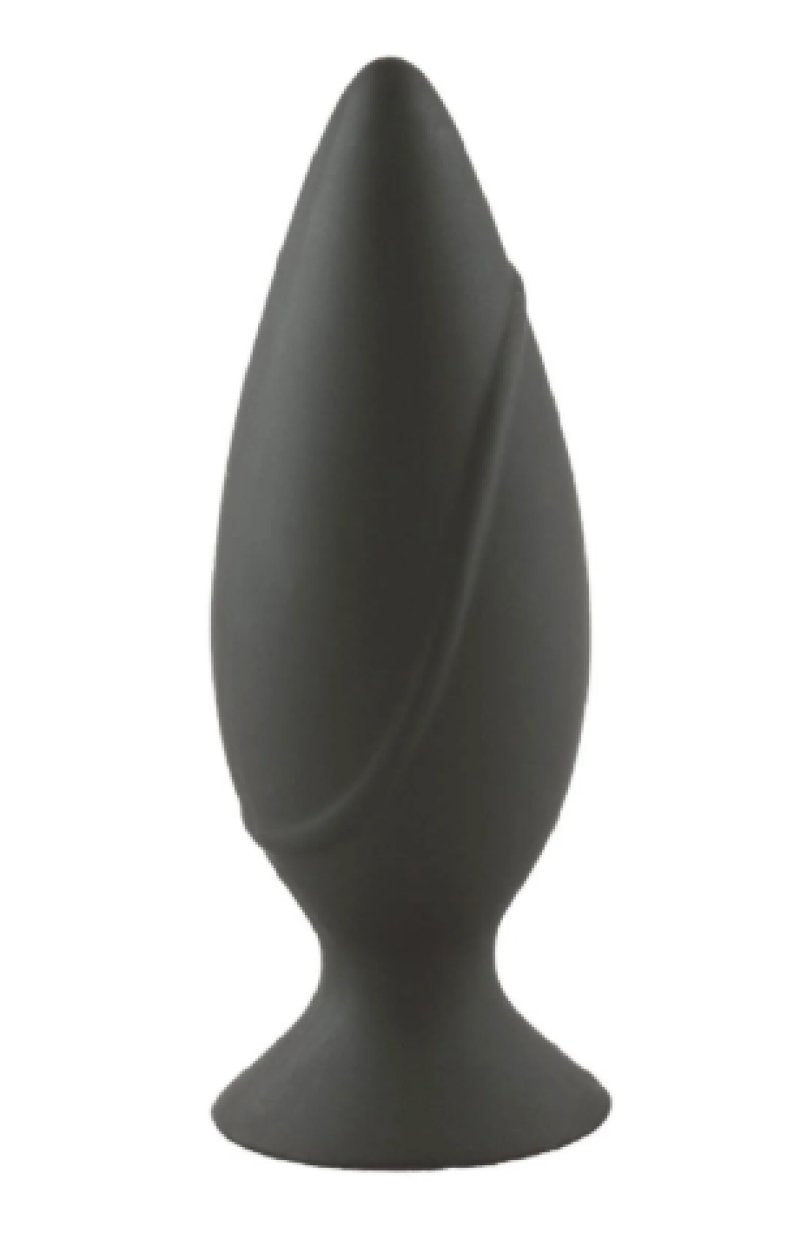 Malesation Large Silicone Butt Plug Black 12cm Length 4.1cm Diameter > Anal Range > Butt Plugs