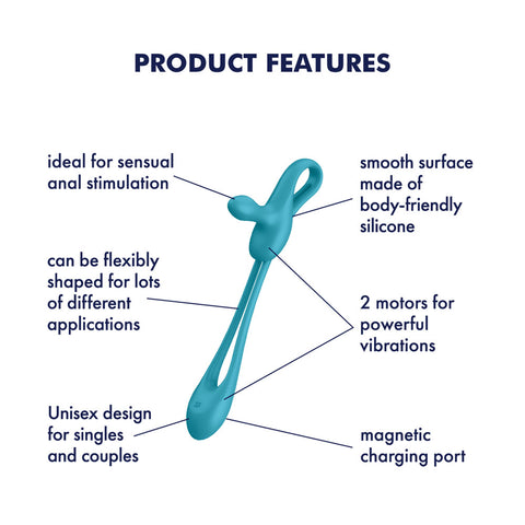 Satisfyer Plug & Play 1- Multi use Vibrator + Plug + Cock Ring STIMULATORS
