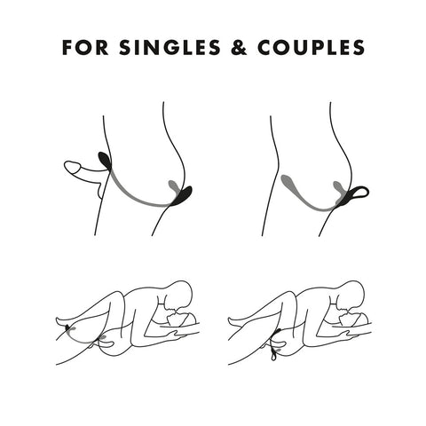 Satisfyer Plug & Play 1- Multi use Vibrator + Plug + Cock Ring STIMULATORS