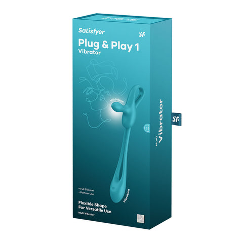 Satisfyer Plug & Play 1- Multi use Vibrator + Plug + Cock Ring STIMULATORS