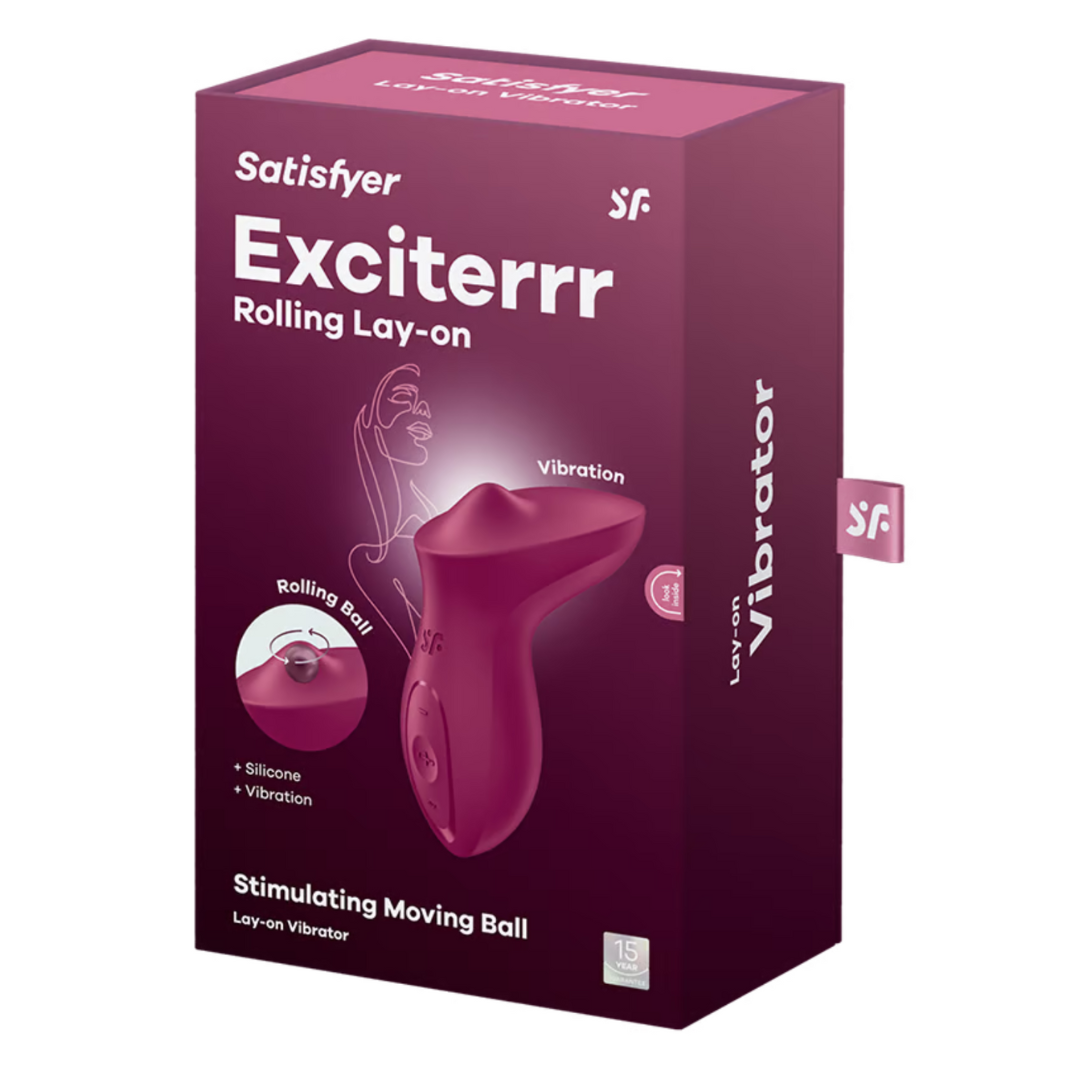 Satisfyer Exciterrr Vibrator – Rechargeable Silicone Personal Vibrator Red > Vibrators > Ladies > Clitoral Vibrators and Stimulators