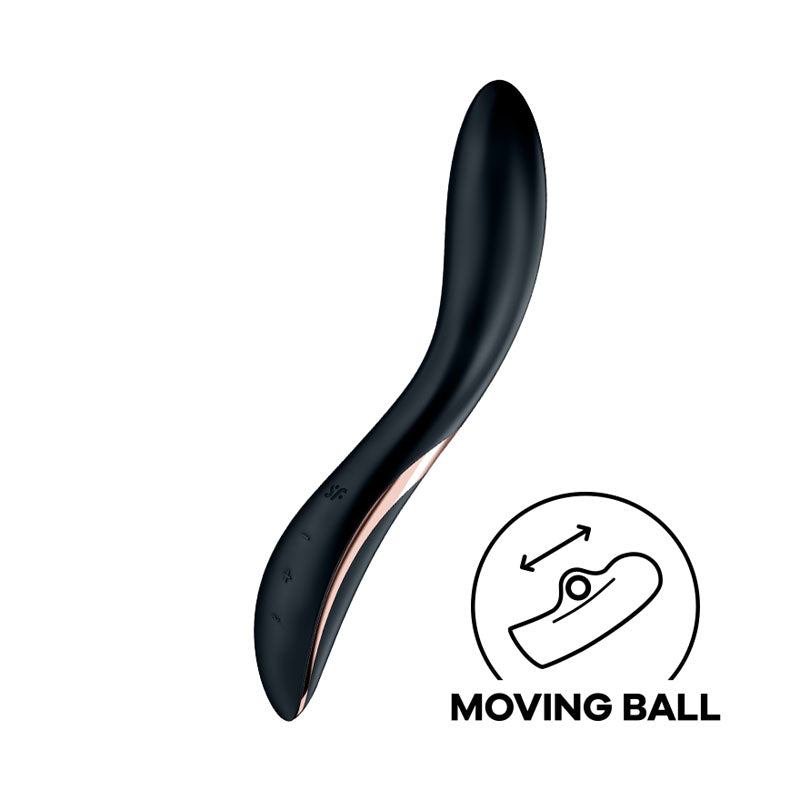 Satisfyer Rolling Explosion – USB Rechargeable G-Spot Vibrator with Rolling Ball Function Black > Sex Toys For Ladies > G-Spot Vibrators Main image