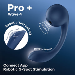 Satisfyer Pro+ Wave 4 -  Vibrator with Air Pulse Stimulation and App Control