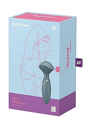 Satisfyer Mini Wand-er Stone Grey 16 cm Compact Massager Default Title Electric Massager