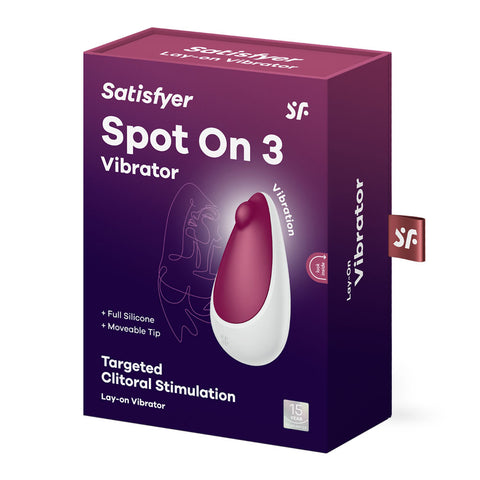 Satisfyer Spot On 3 Berry USB Rechargeable Clitoral Stimulator STIMULATORS