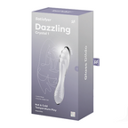 Satisfyer Dazzling Crystal 1 Double-Ended Glass Dildo Clear > Glass > Dildos
