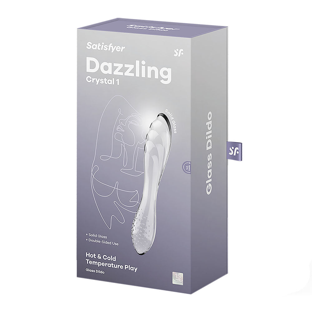 Satisfyer Dazzling Crystal 1 Double-Ended Glass Dildo > Glass > Dildos