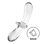Satisfyer Double Crystal Borosilicate Glass Dildo – Temperature Play Sex Toy > Glass > Dildos
