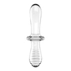 Satisfyer Double Crystal Borosilicate Glass Dildo – Temperature Play Sex Toy > Glass > Dildos