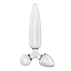 Satisfyer Triple Crystal 1 Transparent – Glass Dildo 21 cm with Two Additional Smaller Plugs > Glass > Dildos