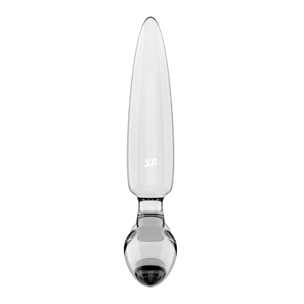 Satisfyer Triple Crystal 1 Transparent – Glass Dildo 21 cm with Two Additional Smaller Plugs Secondary image