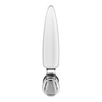Satisfyer Triple Crystal 1 Transparent – Glass Dildo 21 cm with Two Additional Smaller Plugs > Glass > Dildos