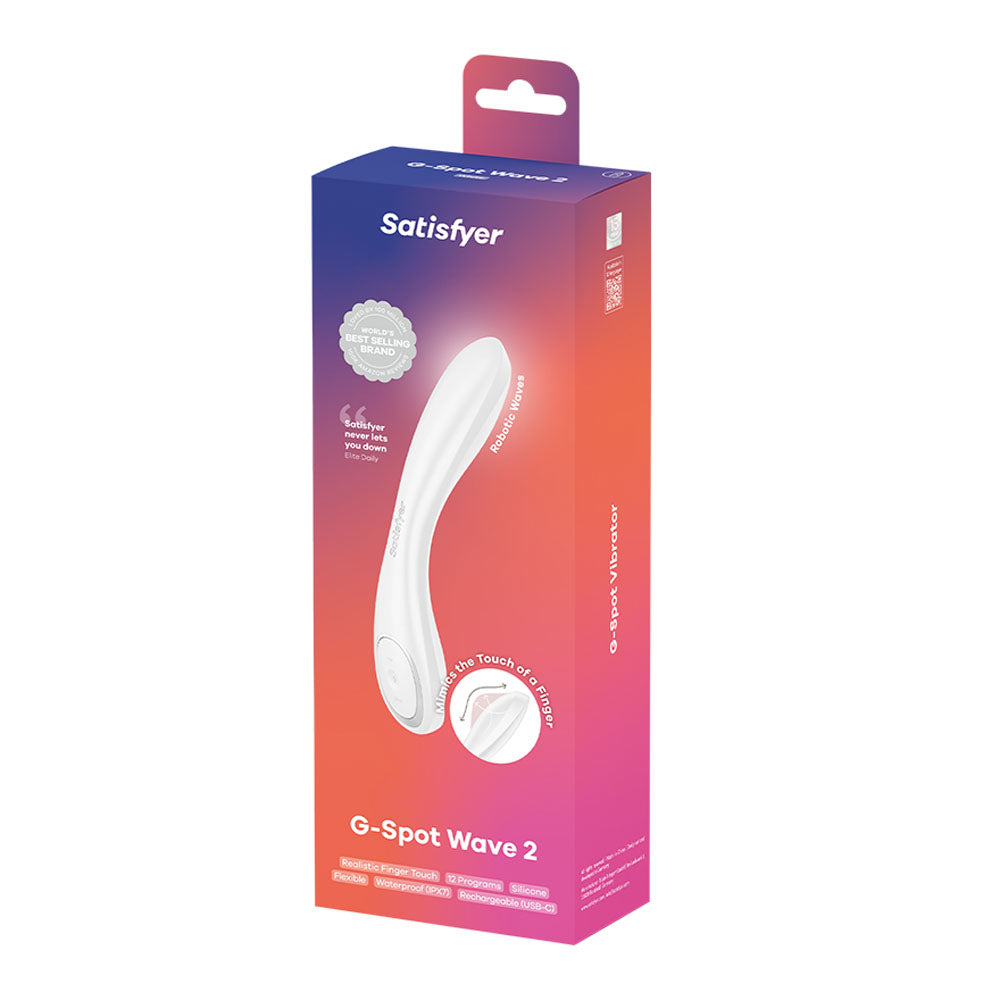 Satisfyer G-Spot Wave 2 - - 23.6 cm USB Rechargeable Flicking Tip Vibrator VIBRATORS-PREMIUM