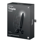 Satisfyer Triple Crystal 1 – Borosilicate Glass Dildo 21 cm with Two Smaller Plugs > Glass > Dildos