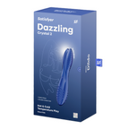 Satisfyer Dazzling Crystal 2 (Blue) – 8 Inch Dual Shaft Vibrator > Vibrators > Standard Vibrators