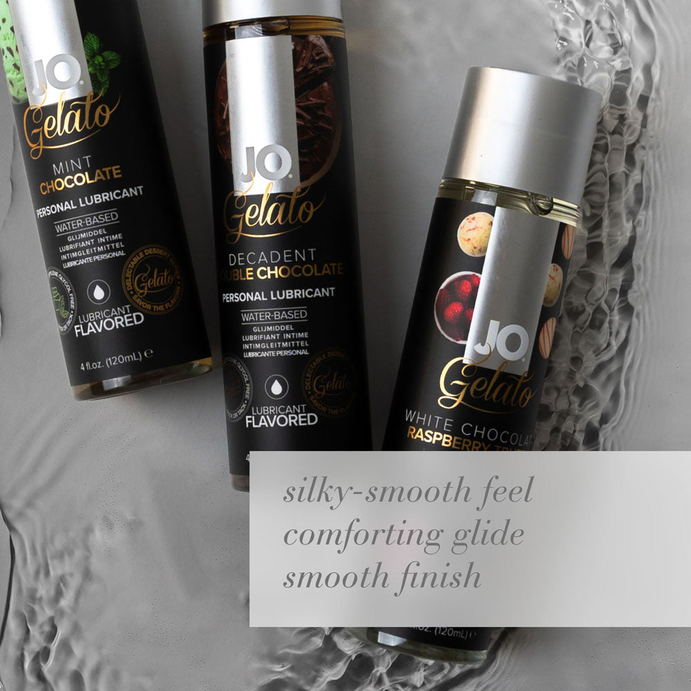 JO Gelato Decadent Double Chocolate (Chocolate) – Water-Based Flavored Lubricant 120 ml Bottle Secondary image
