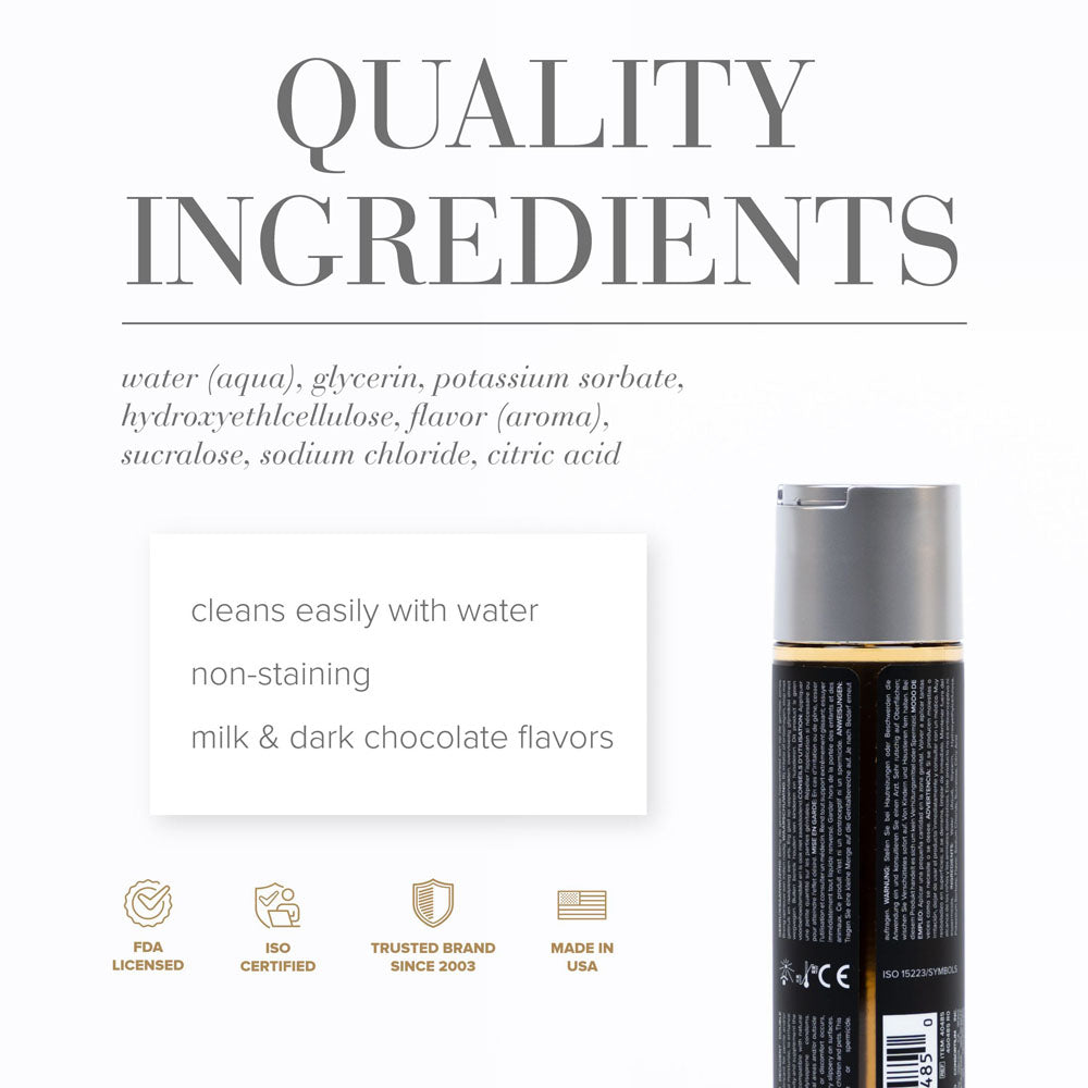 JO Gelato Decadent Double Chocolate (Chocolate) – Water-Based Flavored Lubricant 120 ml Bottle > Lube > Flavoured