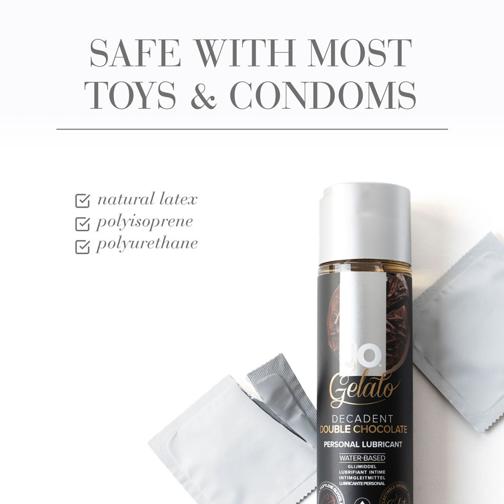 JO Gelato Decadent Double Chocolate (Chocolate) – Water-Based Flavored Lubricant 120 ml Bottle > Lube > Flavoured