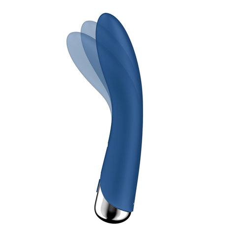 Satisfyer Spinning Vibe 1 Blue 17.8 cm USB Rotating Vibrator Vibrators