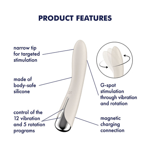 Satisfyer Spinning Vibe 1 Beige STIMULATORS