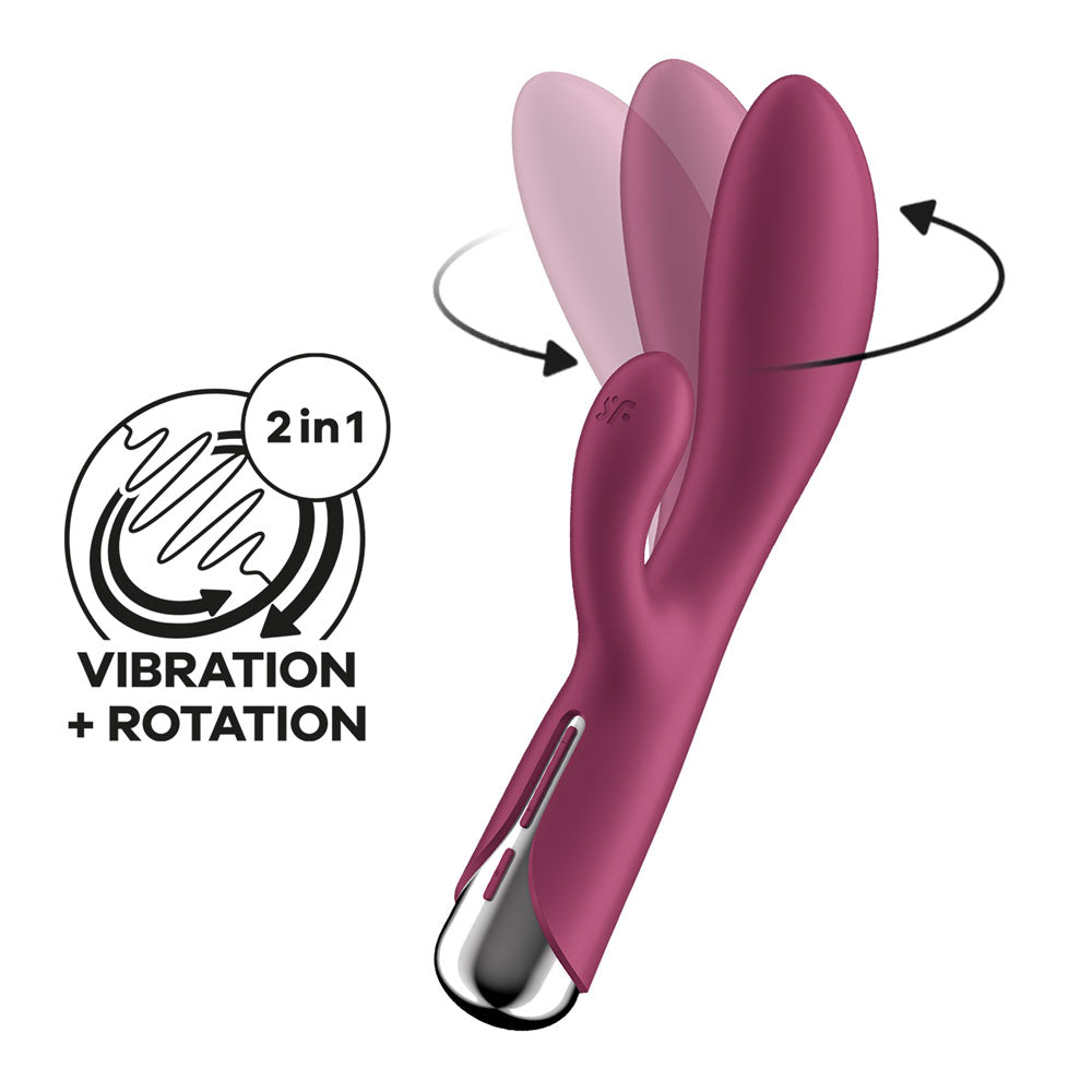 Satisfyer Spinning Rabbit 1 – USB Rechargeable 20 cm Rotating Rabbit Vibrator > Vibrators > Ladies > Rabbit