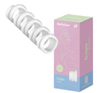 Satisfyer Penguin Climax Tips 5 Interchangeable White Attachments for Air-Pulse Stimulator