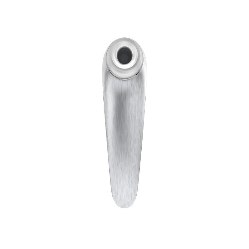 Satisfyer High Fashion Grey Luxury Air Pulse Stimulator with Vibration in Brushed Aluminium