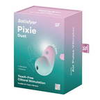 Satisfyer Pixie Dust Mint/Pink Double Air Pulse Vibrator Default Title > Sex Toys For Ladies > Air Pulsation
