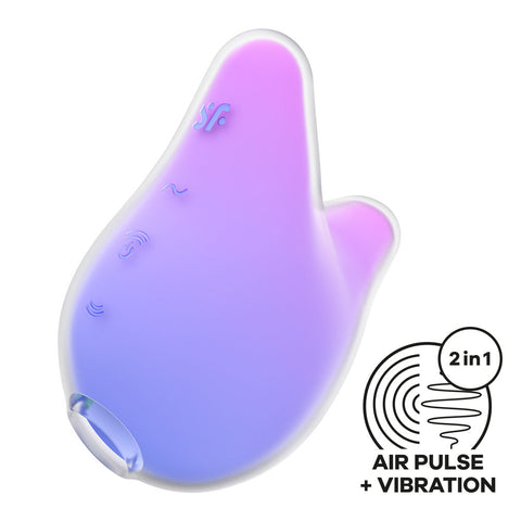 Satisfyer Mermaid Vibes Violet/Pink USB Rechargeable Stimulator AIR PULSATION